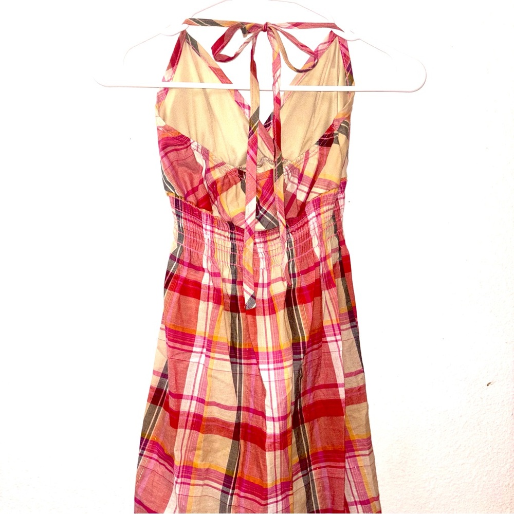 Tilly's Red Plaid Dress, Halter Straps, Mini Dress - Picture 8 of 12
